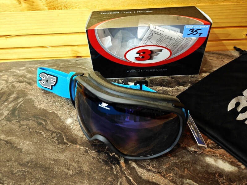 JUNIORSKÉ LYŽIARSKE OKULIARE 3F VISON PURE 2 BLACK-NEON BLUE